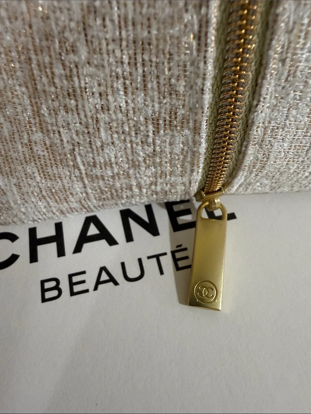 GWP Item CHANEL makeup case Chanel Cosmetic case Chanel Pouch Chanel travel case